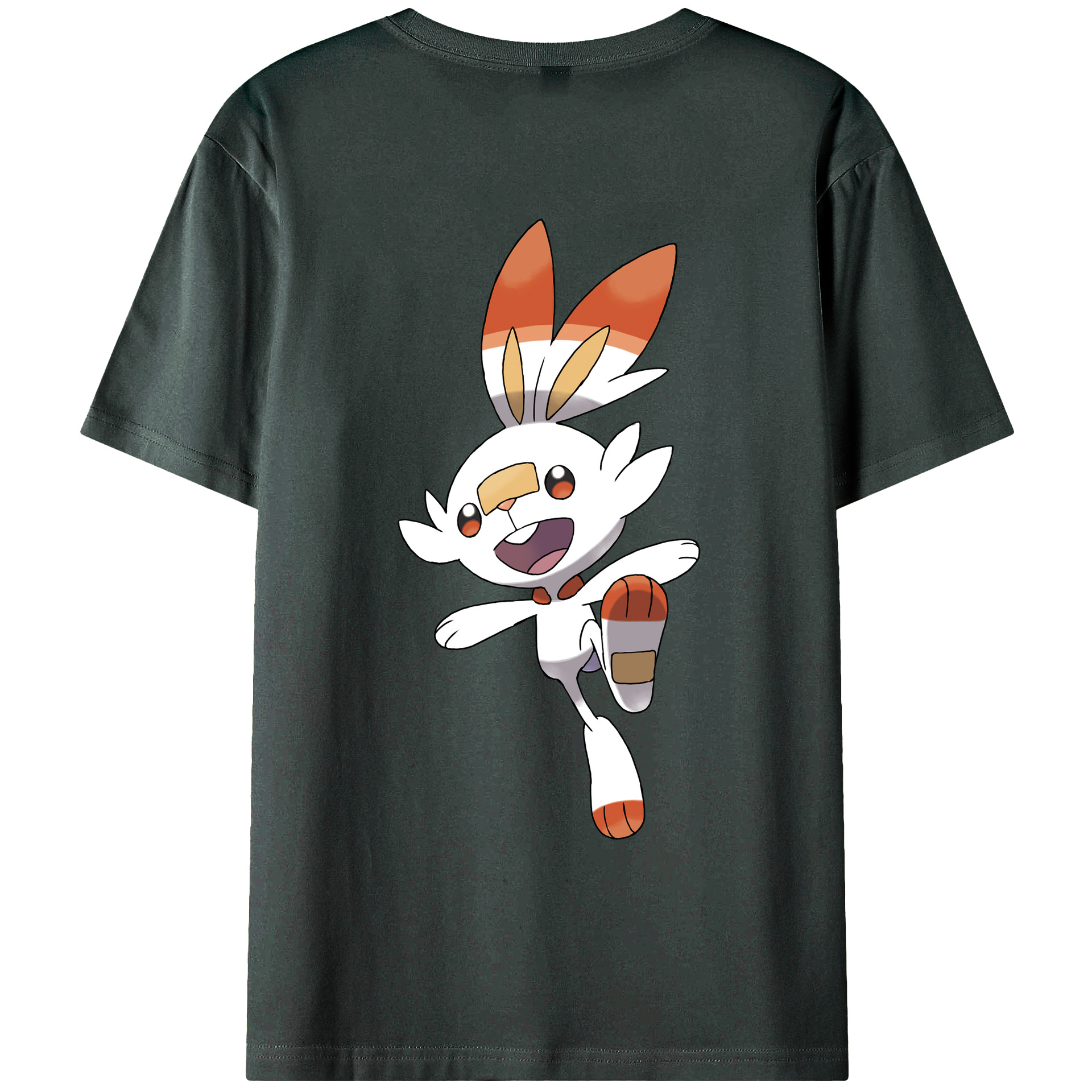 （画像用） ポケットモンスター Pokémon 綿100％ メンズ半袖Tシャツ（バックプリント） 通気性